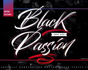 Black Passion – Brush Script Font