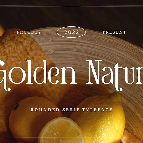 Golden Nature - Rounded Serif Typeface