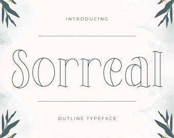 Sorreal – Outline Typeface
