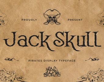 Jack Skull - Pirates Display Typeface