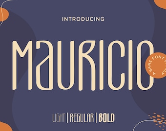 Mauricio – A Sans Font Familie