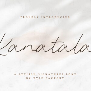 Kanatala - Stylish Signature Font