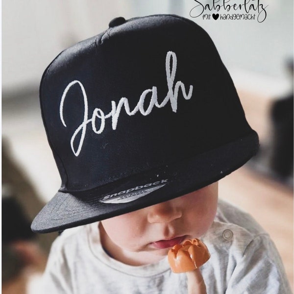 Kids Cap - bestickt mit Name oder Wunschwort | personalisierte Cap | Kindercap | bestickte Cap