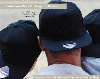 Mini-Cap Familie |X| - Partnerlook | bestickte Cap | Kidscap | Familiencap | Kindercap | Familycap | Geschenkidee