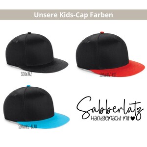 Kids Cap - embroidered with name or word of your choice | personalized cap | children's cap | embroidered cap | children's birthday image 7