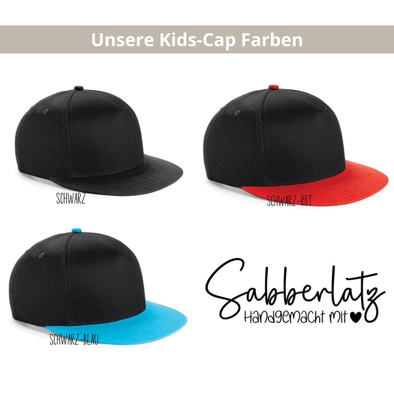 Kids Cap - embroidered with name or word of your choice | personalized cap | children's cap | embroidered cap | children's birthday image 7