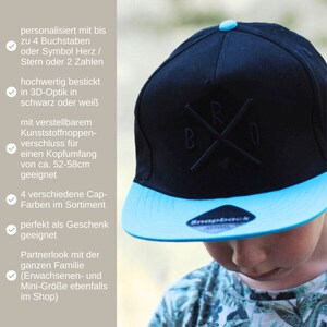 Kids-Cap Familie X Partnerlook bestickte Cap Kidscap Familiencap Kindercap Familycap Geschenkidee image 2