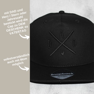 Cap Adult Familie X bestickte Cap Familiencap Vatertagsgeschenk Vatertag Männergeschenk Partnerlook Geschenk zu Vatertag image 2