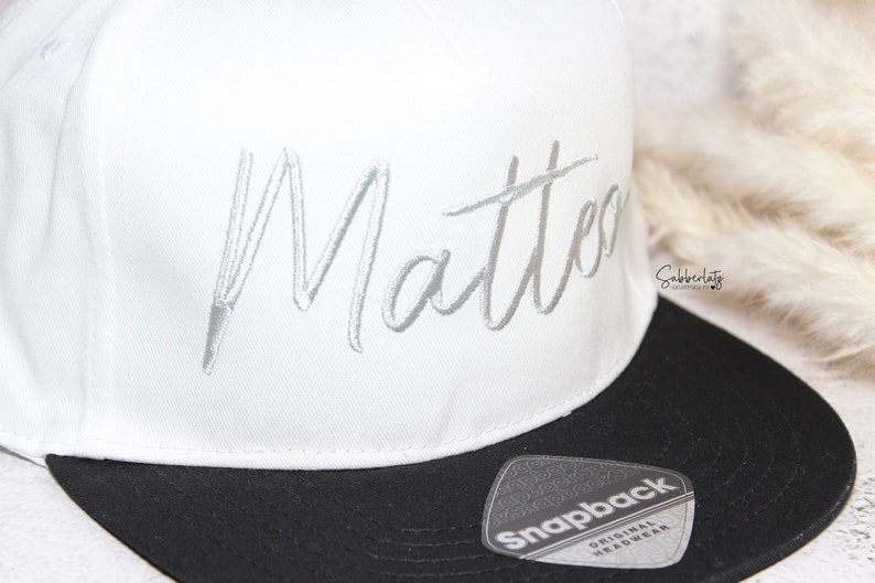 Kids Cap bestickt mit Name oder Wunschwort personalisierte Cap Kindercap bestickte Cap Bild 8