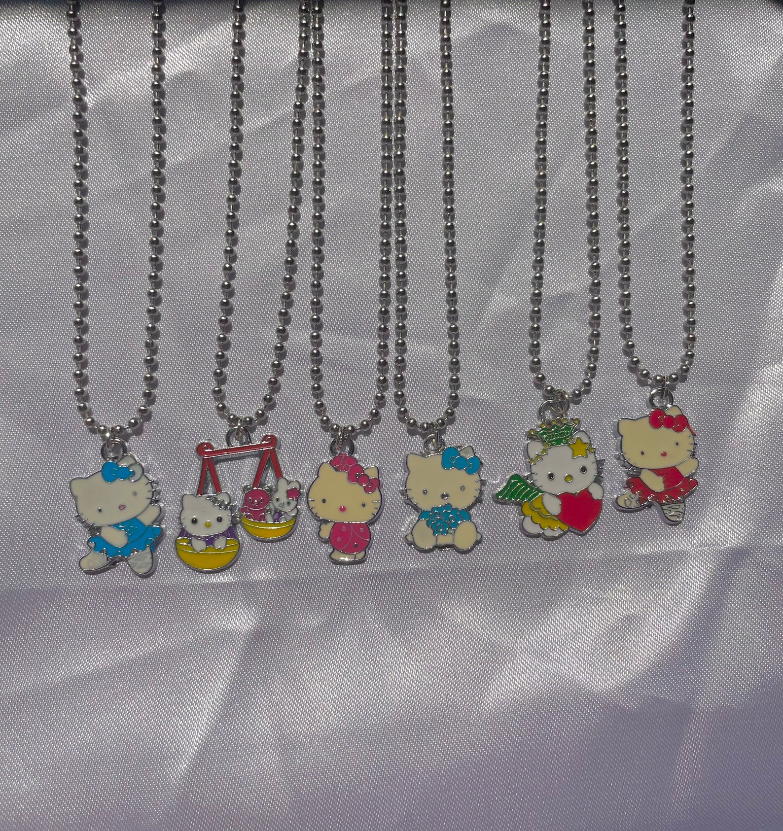 Hello Kitty Charm Necklace Etsy