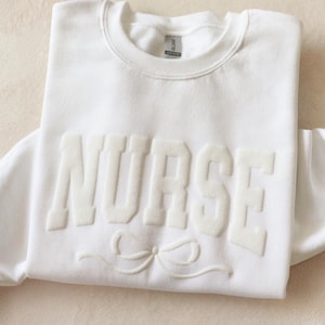 Sweat-shirt bouffant infirmière, sweat-shirt infirmière, cadeau pour elle, cadeau pour lui, cadeau pour infirmière