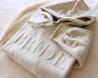 Personalized Bride & Groom Puff Sweatshirt, Personalized Sweatshirt, Wedding Gift, Gift for Her, Gift for Him