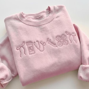 Nurse Embroidery Sweatshirt, Nurse Sweatshirt, Gift for Her, Gift for Him, Gift for Nurse, Stethoscope