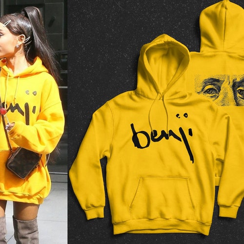 Ariana Grande Yellow Hoodie Benjamin ...