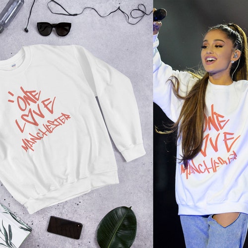LaTeeNo Ariana Grande Manchester Sweatshirt Dress Women Youth | Ariana Grande Concert Sweater Teen Girl | Ariana Grande Pull Young Lady Fans Gift