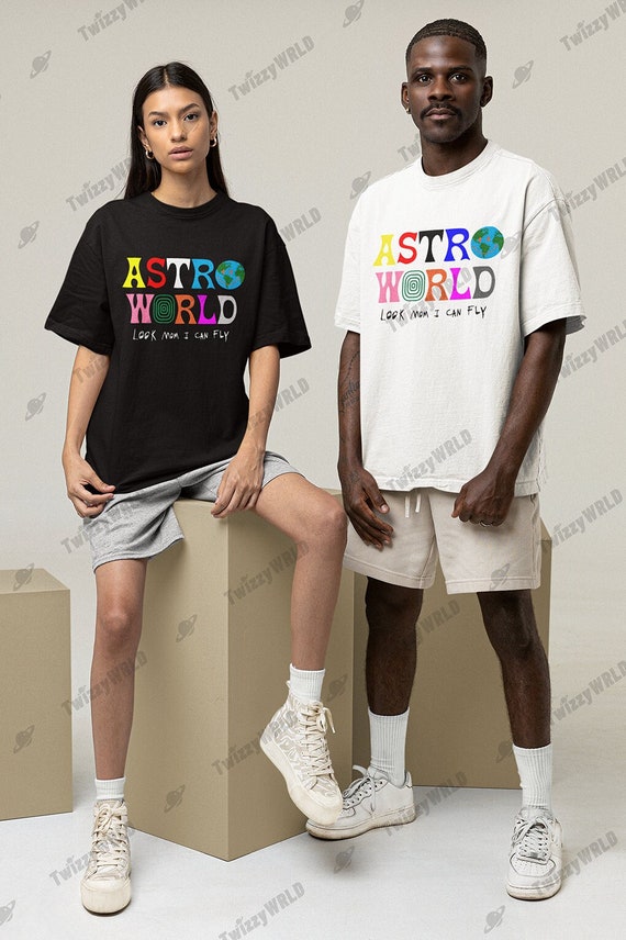 ASTROWORLD Look Mom I Can Fly Shirt Travis Scott Tshirt 