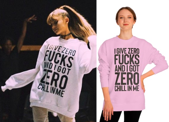 I Give Zero Fucks and I Got Zero Chill in Me Sweatshirt Dress