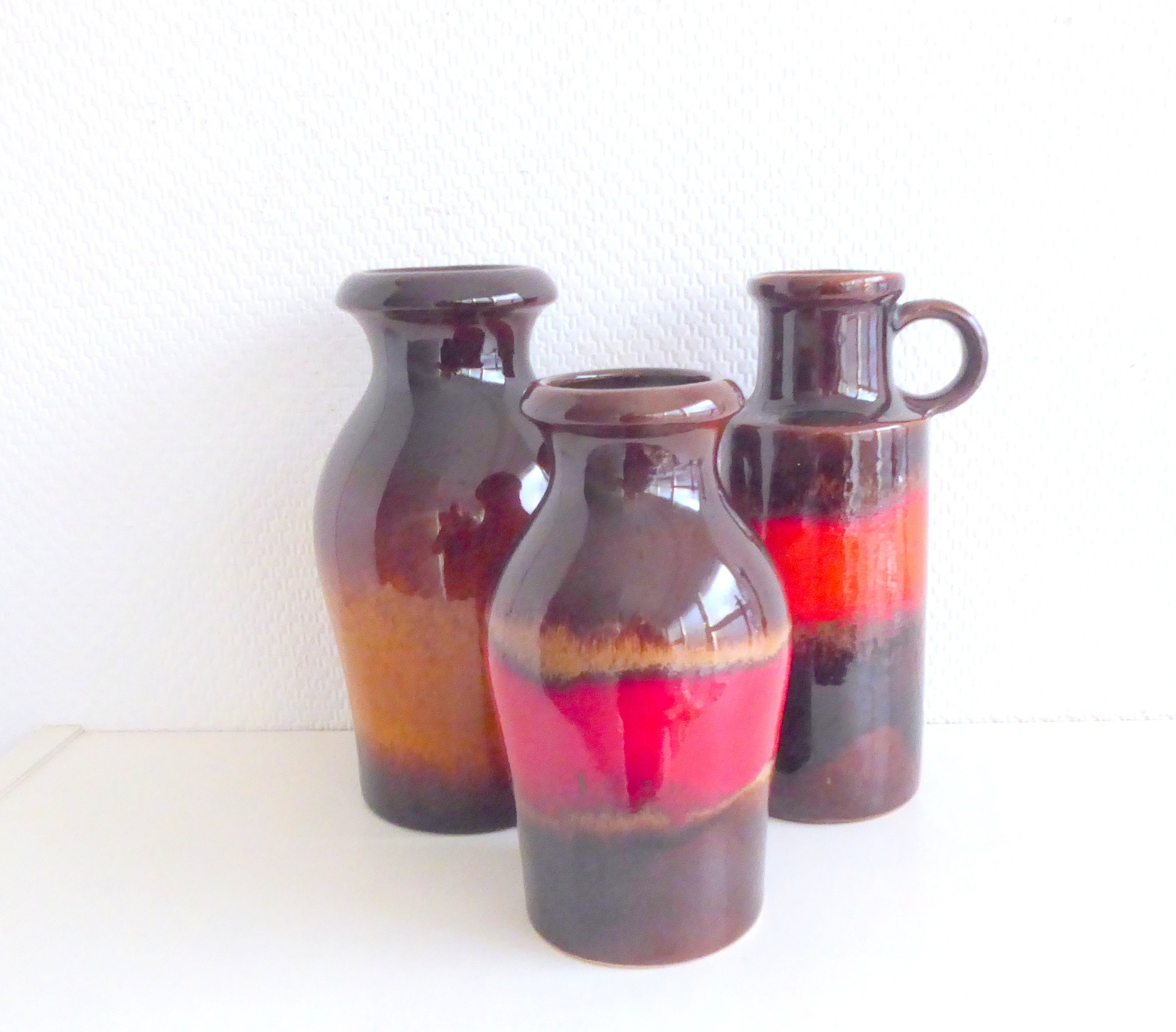 Fat Lava Ceramic Vase/ Scheurich Vase 410-20/ West German
