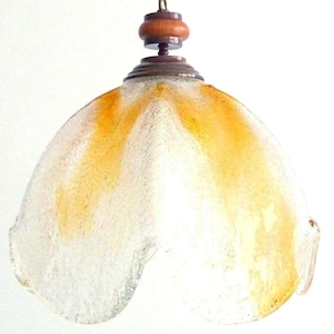 Murano Glass Pendant/ Murano Glass Flower Chandelier/ Mid Century Glass Light/ Vintage Light Fixture/ Vintage Glass Light/ 70&#39;s Murano Glass
