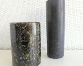 Vase en marbre puriste, vase en marbre noir, vase en onyx, vase en pierre noire