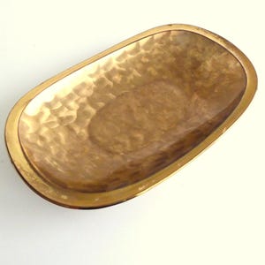 Vintage BRASS bowl 60s/ Mid Century Modern brass bowl/ Mussbach bowl Made in Germany