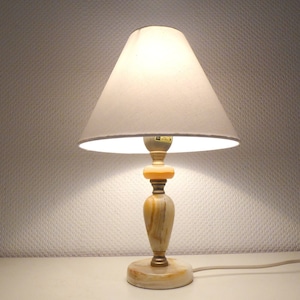 Vintage MARBLE table lamp, table lamp 70s, Made in Germany