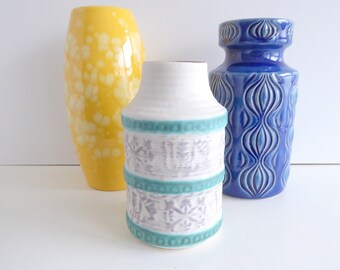 Osterdeko Vintage Bay Keramik Vase 70er Jahre  home decor