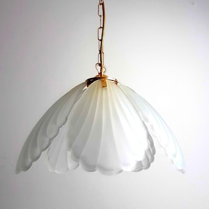 Vintage MURANO GLASS Ceiling Lamp/ Mid Century Modern Pendant Light