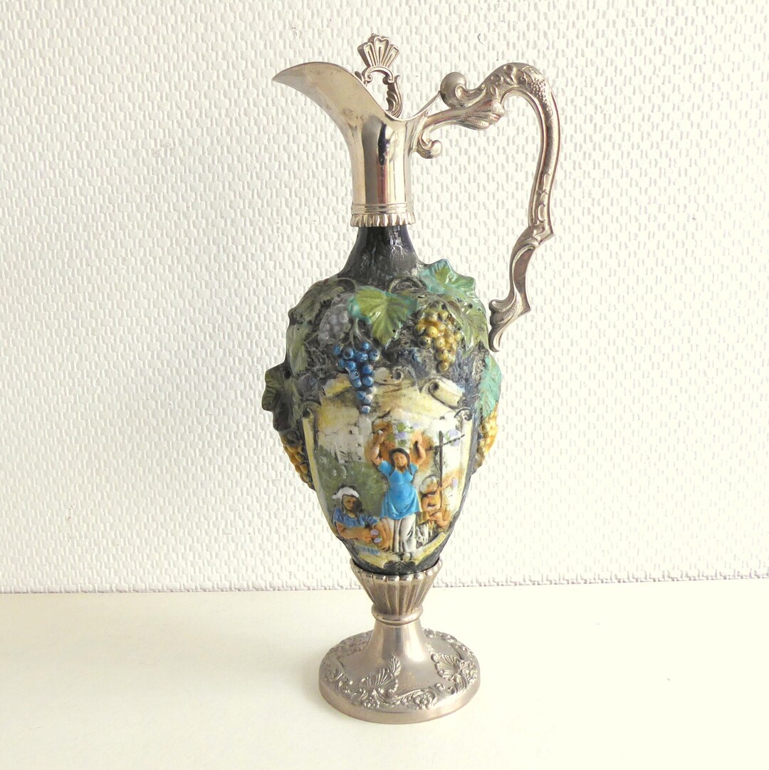 Vintage Ceramic Carafe Vintage Italy 70s Etsy