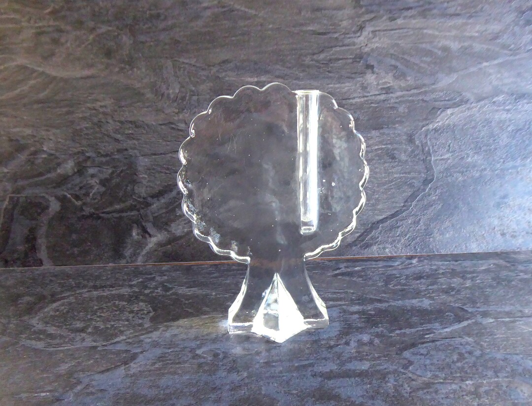 Vintage Glass Vase Tree Vase Glass Solifleur Glass Vase Etsy