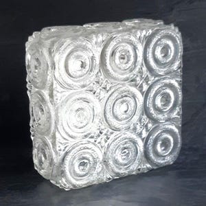 Limburg, taklampa i glas, 70-talsstil, infälld i glas, tysk design