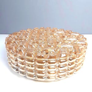 VINTAGE Bubble Glass Flush Mount/ Mid Century Modern Wall Lamp/ ERCO Scone 70s
