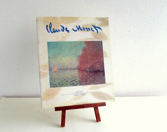 Vintage art book Claude Monet, art book 1984, decorative book, coffee table book