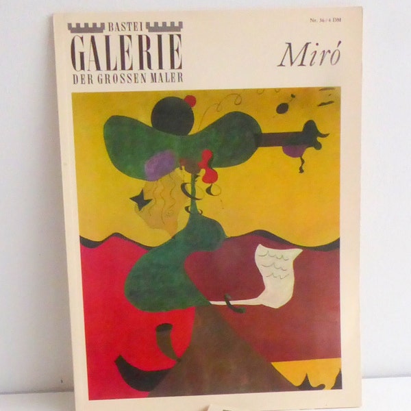Vintage Kunst Buch, Maler MIRO, 60er Jahre