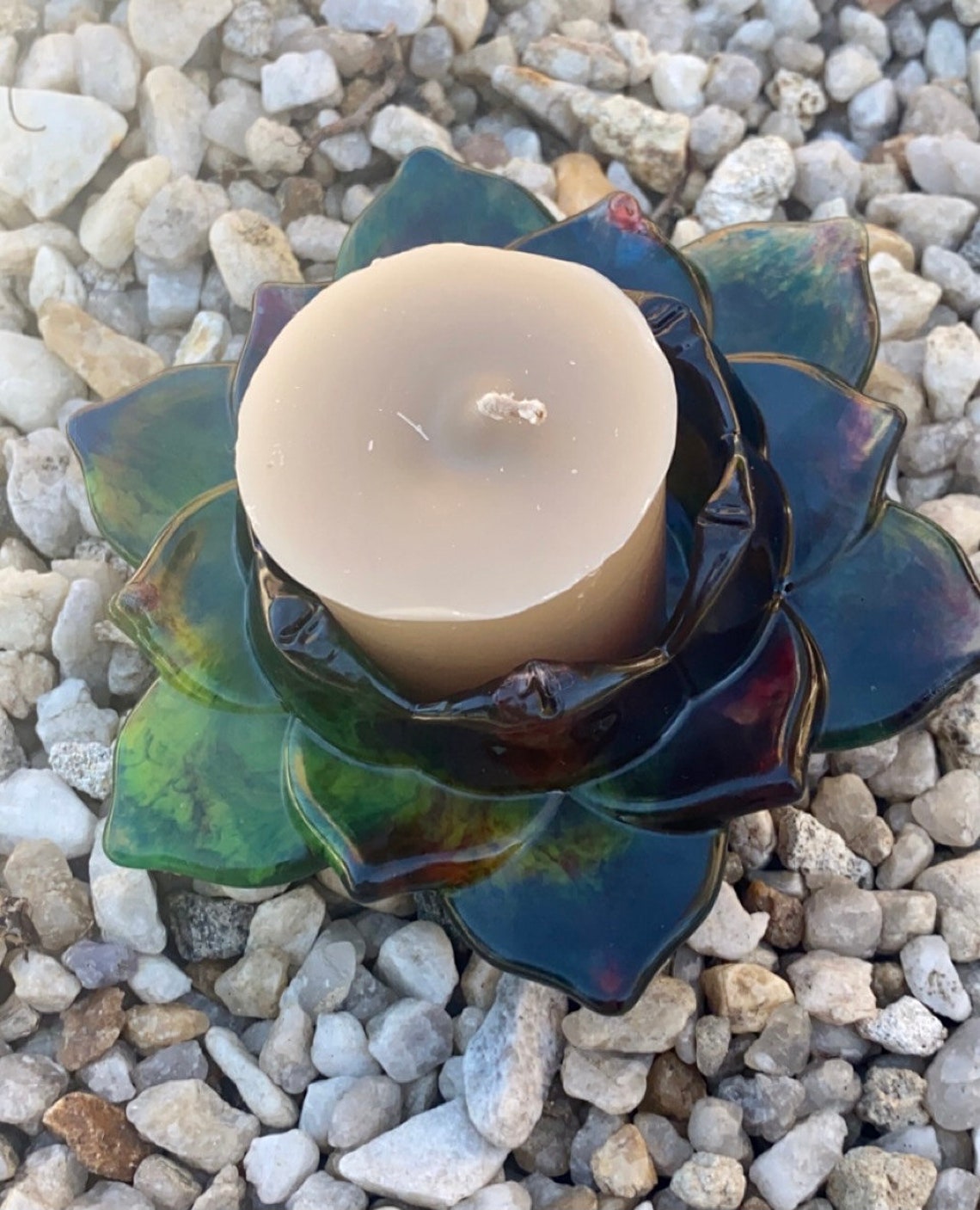 Lotus Flower Candle Holder Etsy Israel