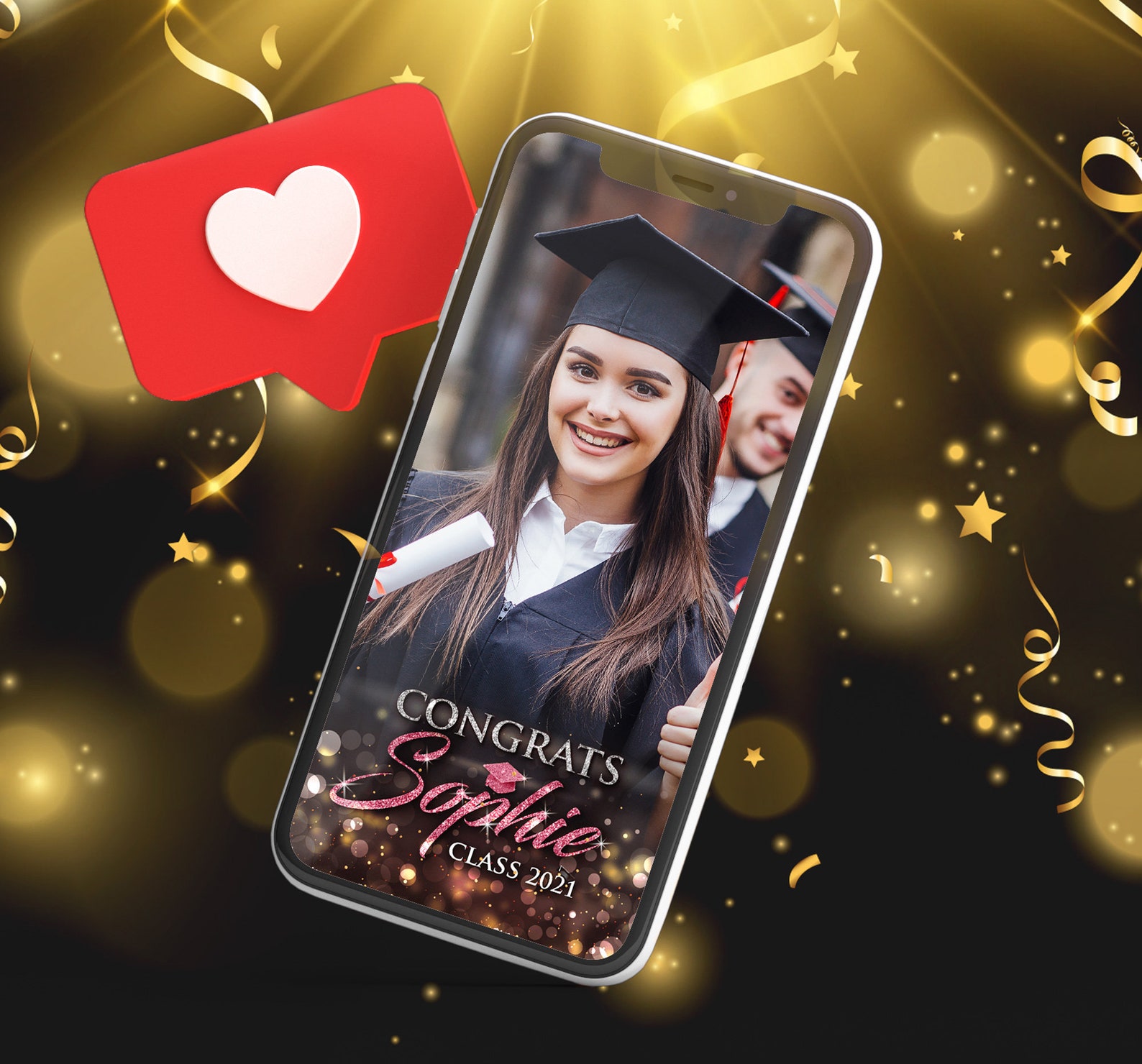 Graduation Geofilter Graduation Snapchat Filter Graduation Etsy