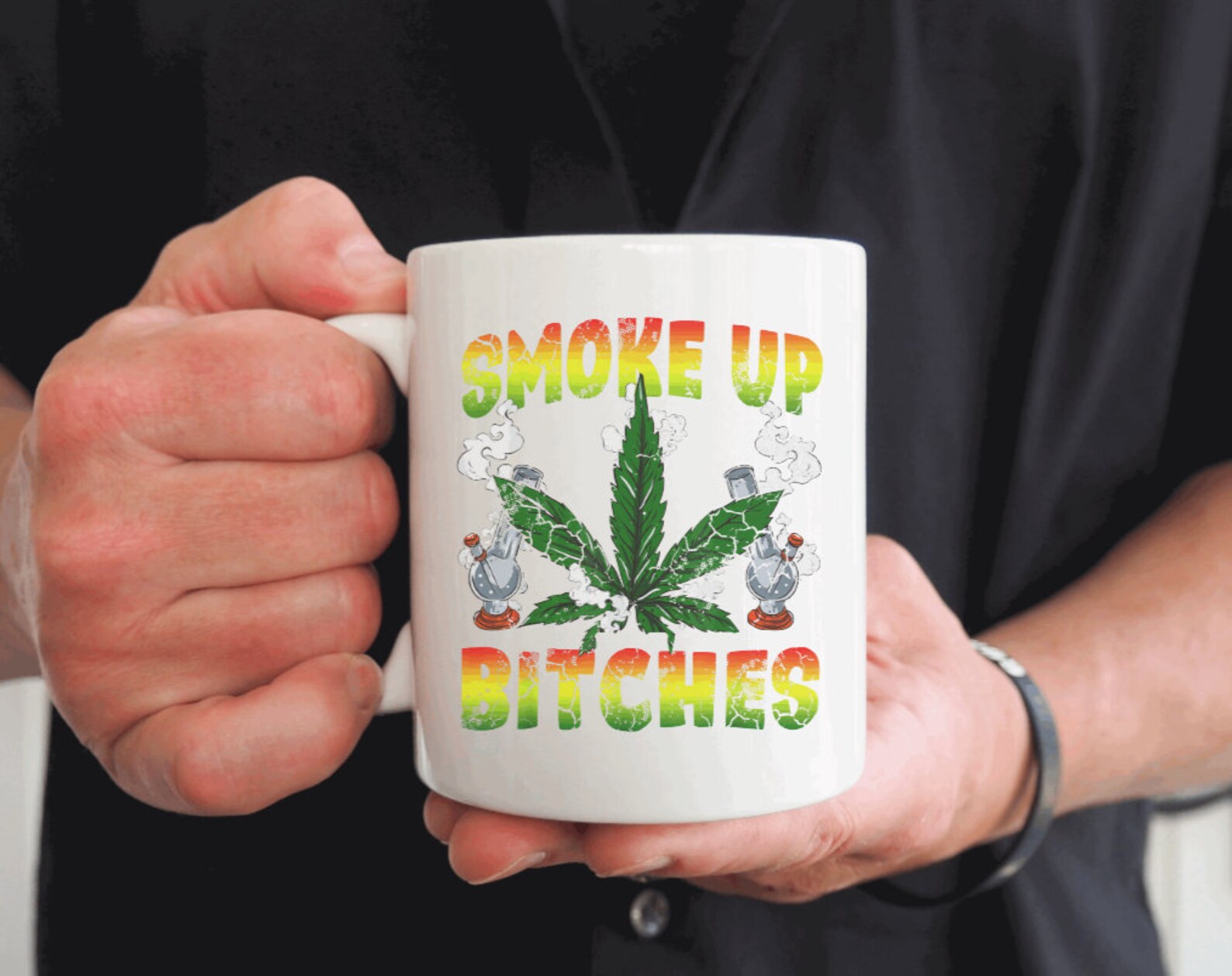 Cannabis Weed Slogan Gift Mug Etsy