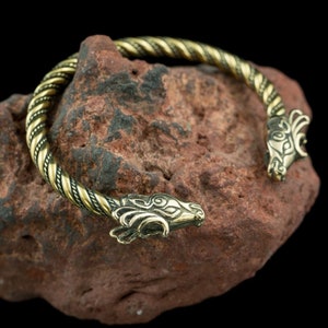 Fianna Celtic Stag Bracelet in Bronze - Historical Replica