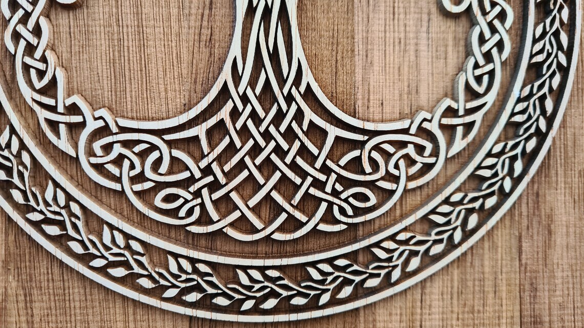 Wikinger Yggdrasil vegvisir Baum des Lebens Wikinger | Etsy