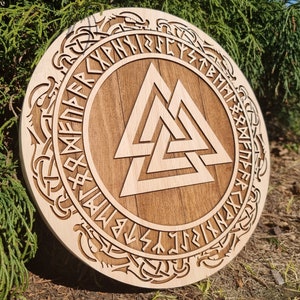 runes vegvisir personalized elder futhark viking sculpture heathen Wood burned Helm of awe with runes viking mythology helm of awe runes vegvisir personalized elder futhark viking sculpture heathen Wood burned Helm of awe with runes viking mythology helm of awe