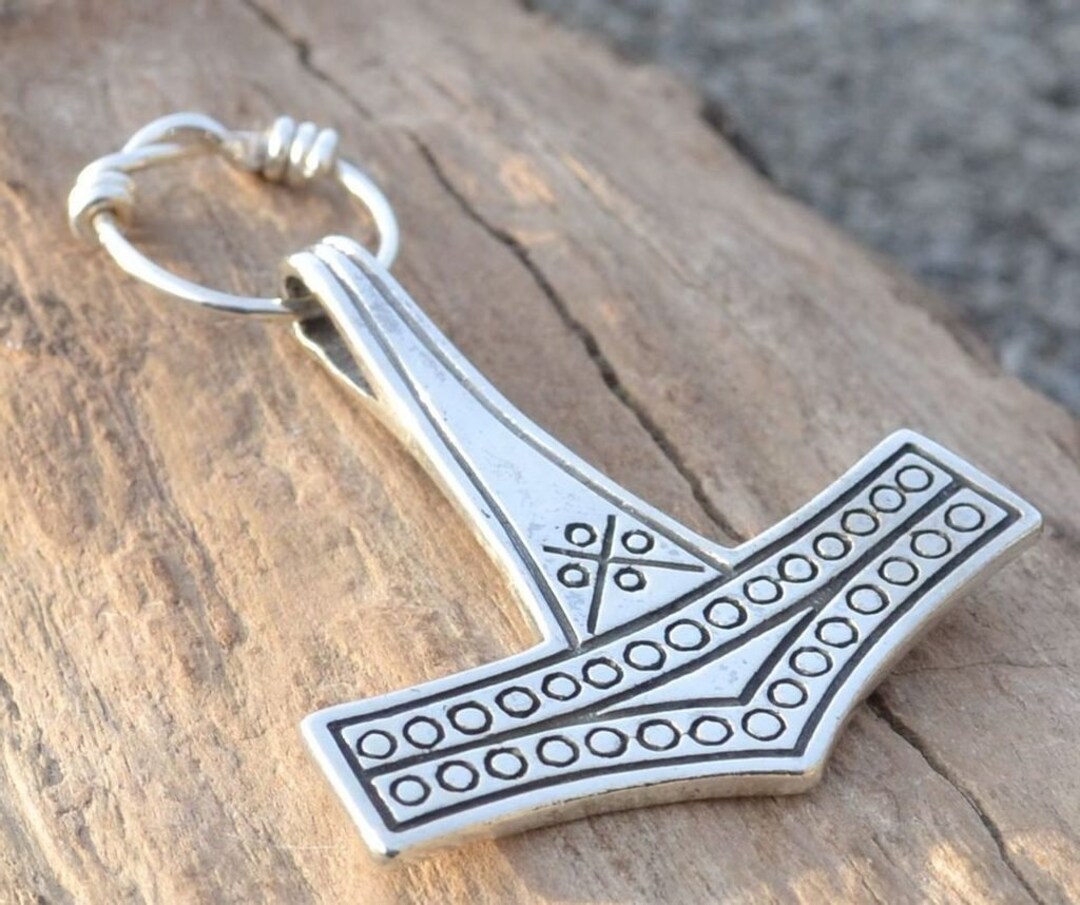 Sterling Silver Bornholm Thor's Hammer Necklace Danish Design, Viking Accessory Etsy