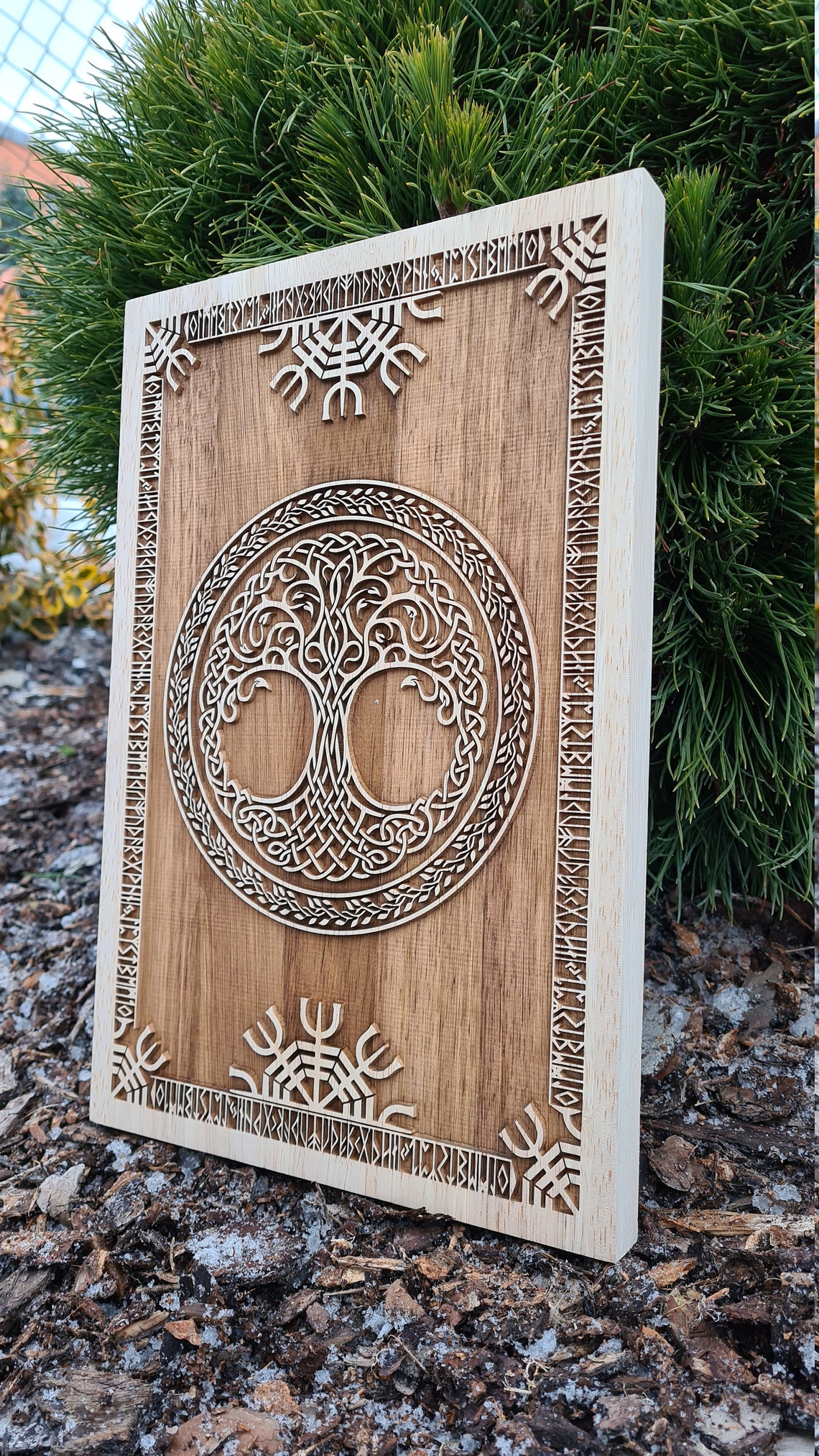 Wikinger Yggdrasil vegvisir Baum des Lebens Wikinger | Etsy