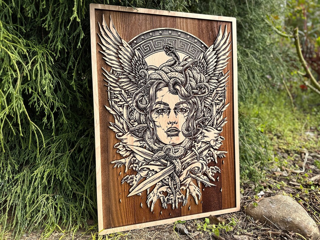 Medusa Goddess From Greek Mythology Wall Decor, Greek Gorgo, Greek ...