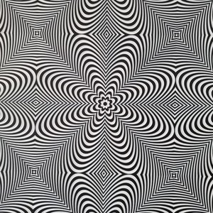 Carved Op art optical ilusion painting Moving chaos image 5