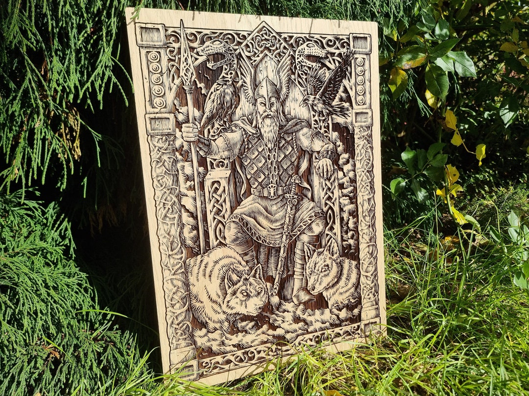 Odin Wikingergott Tasse, Schwarz – 300 Ml, Mit Amulett-Design, Spülmaschinengeeignet