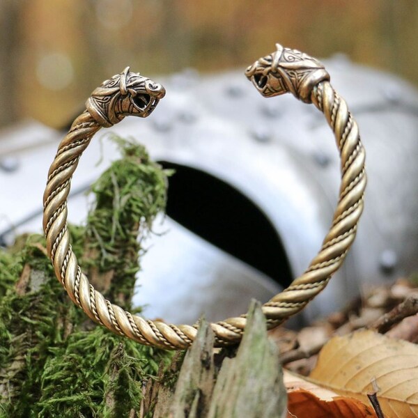 Floki Viking Brass Bracelet - Unique Design and Craftsmanship