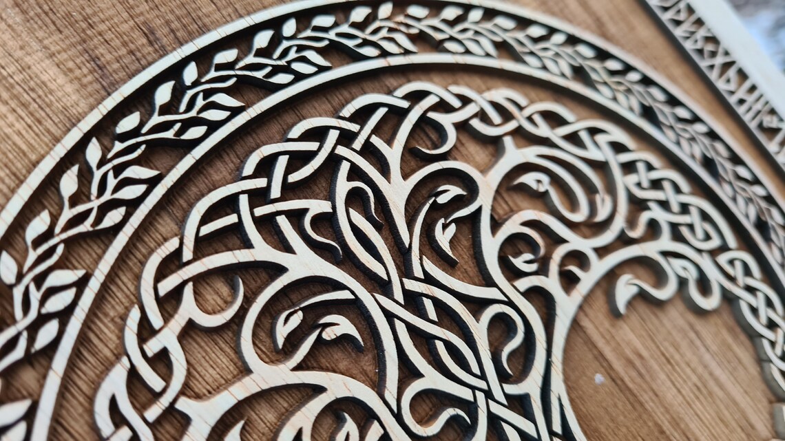 Wikinger Yggdrasil vegvisir Baum des Lebens Wikinger | Etsy