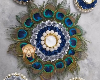 Peacock  Rangoli  rangoli  Gift Wedding Rangoli Home decor return gift, Beautiful Flowers  Rangoli Floor  Mandap Indian India art