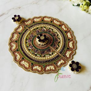 Diwali Flower Rangoli Mat for Diya Decor Indian Traditional Festival Decoration Diwali Home Decor Floral Diya Rangoli Mat diwali gift
