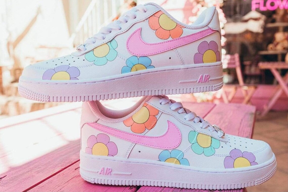 flower air force 1 custom